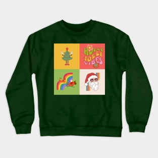 Retro Christmas Vibe Crewneck Sweatshirt